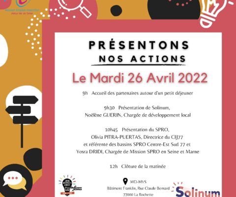 Présentons Nos Actions : Soliguide et SPRO